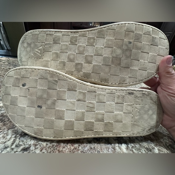 Louis Vuitton Ivory Damier Rubber Sandals